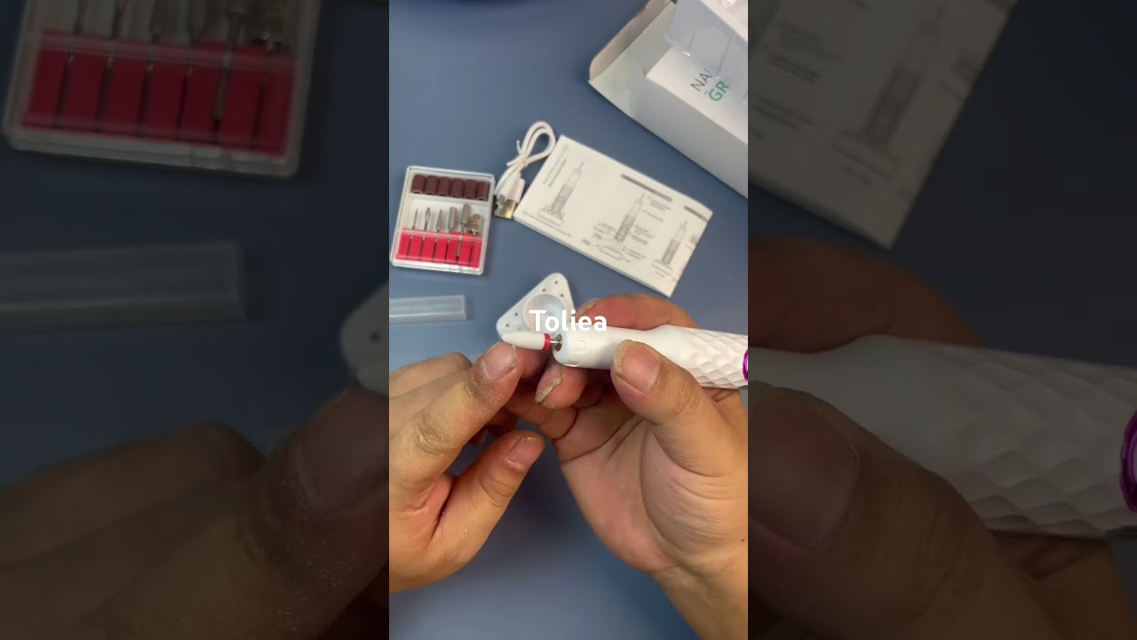 Toliea TL-A1 15,000 RPM Rechargeable Electric Manicure Treatment Kit with Nail Drill