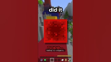 Land On The Diamond Block! 😳 #minecraft