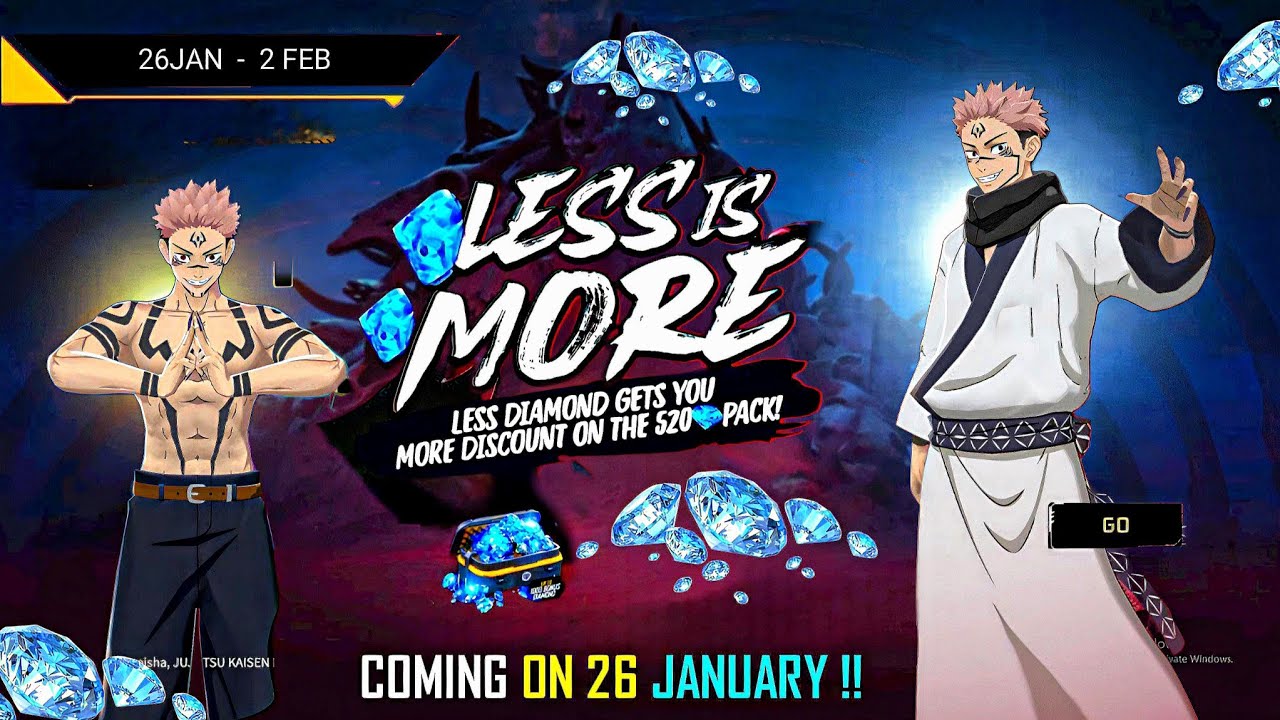 Jjk Colab Event Special Less Is More Event 😮🥳| Free Fire New Event|Ff New Event| New Event Free Fire