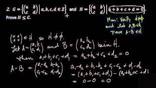 video 5  1-step test for subgroups and centralizers