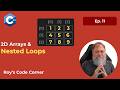 C++ Multidimensional Arrays & Nested Loops Explained for Beginners