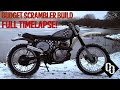 Budget scrambler build  full scrambler motorcycle timelapse
