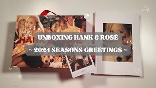 UNBOXING BLACKPINK 'FROM HANK & ROSÉ TO YOU' 2024 SEASONS GREETINGS // comfy cosy christmas feelings