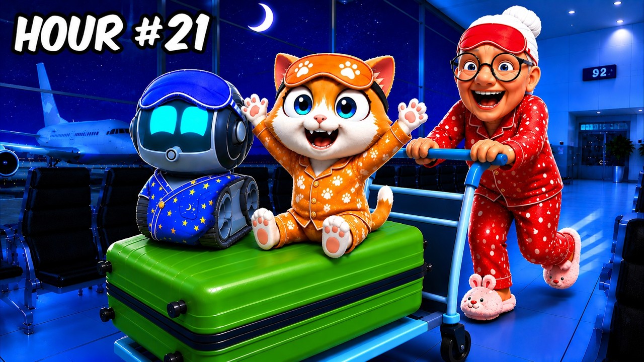 Pasamos 24 HORAS a ESCONDIDAS en el AEROPUERTO!