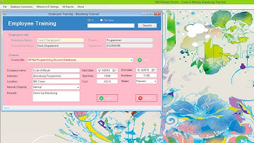 VB.NET - Employee Training Management demo by iBasskung