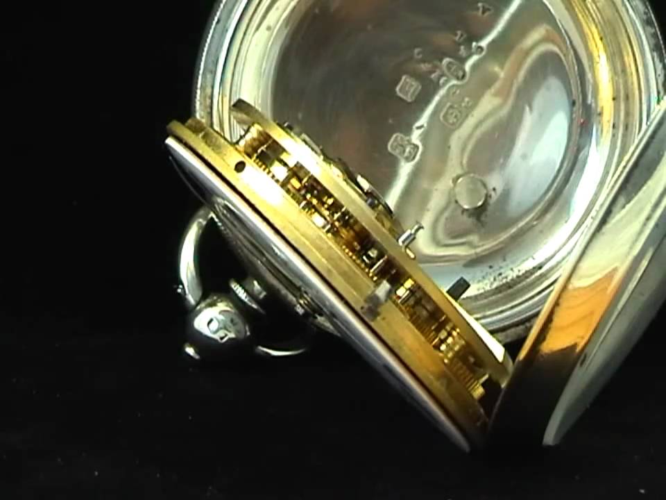 English Lever Going Barrel Silver Pocket Watch c1907 YouTube