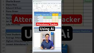 Create Attendance Tracker in 30 Seconds using AI Copilot (Excel Trick 🤯) #AICopilot #aiinexcel