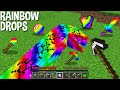 HOW to MINE RAINBOW LIQUID and get RAINBOW DROPS in Minecraft ???