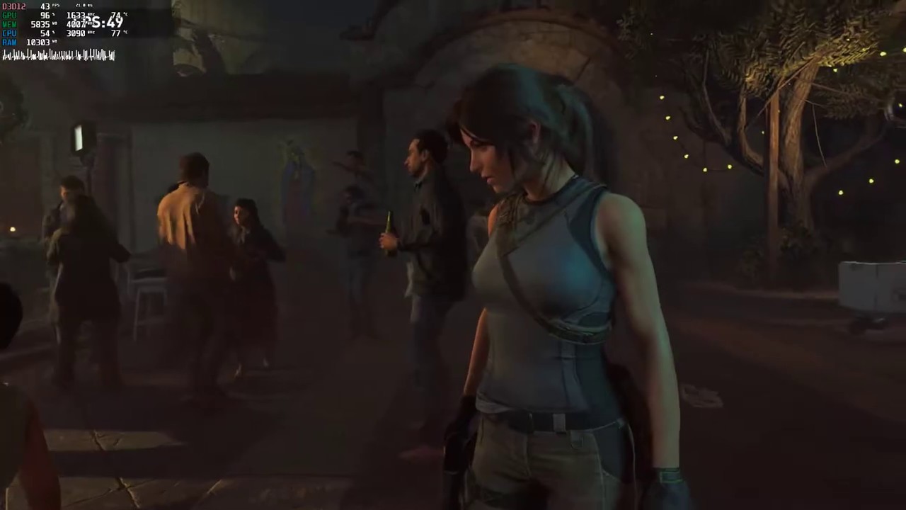 Asus GL502vm i7-6700HQ + GTX 1060 6GB SOTTR Benchmark