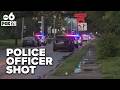 Police union president gives update after Columbus police officer shot