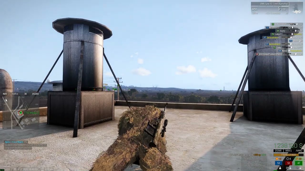 One Shot One Kill 2100 Meter !!!!  SNİPER / Arma 3 (KOTH)