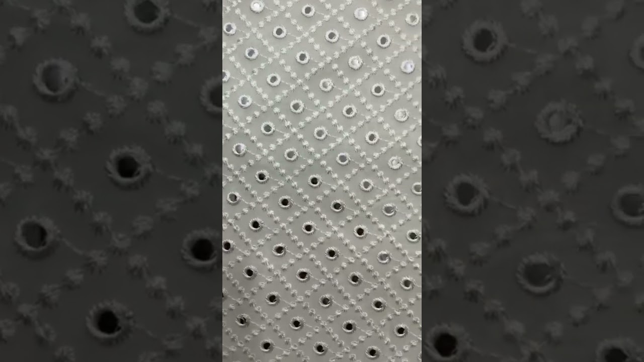 526 viscose Embroidery mirror work kurta fabrics with dyeable fabrics