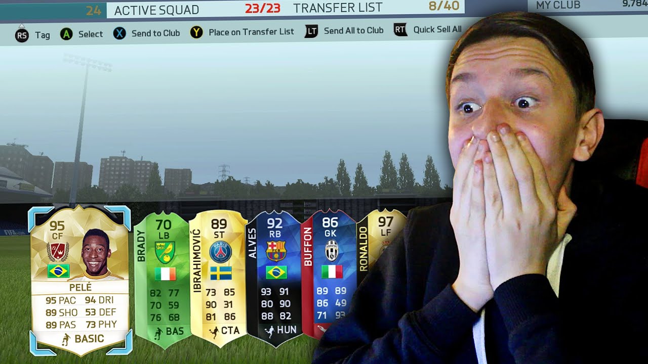 PELE IN A PACK!!! - THE BEST EVER FIFA 16 PACKS!!!