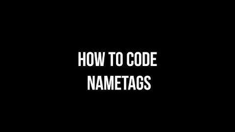 How To Code NameTags | Slide [German/4K]