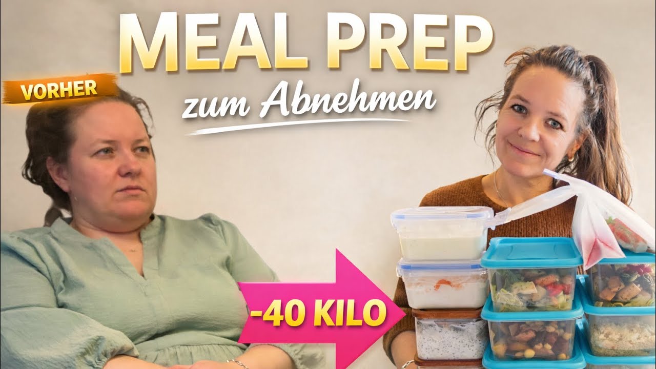 Meal Prep zum Abnehmen – 5 Tage zubereitet in 1 Stunde (-40 KG)