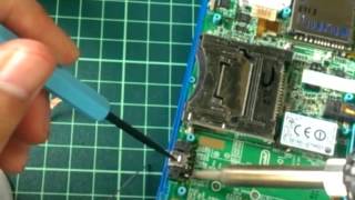 ３ds修理 充電コネクターの交換 Repair Of The Fault Which Cannot Perform Charge Of 3ds Youtube