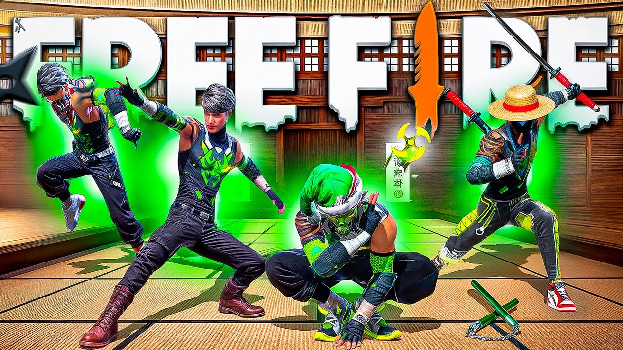 JUGANDO con LAS NUEVAS SKINS de NINJA en FREE FIRE 🥷🏾🔥 *no te ven los rivales*