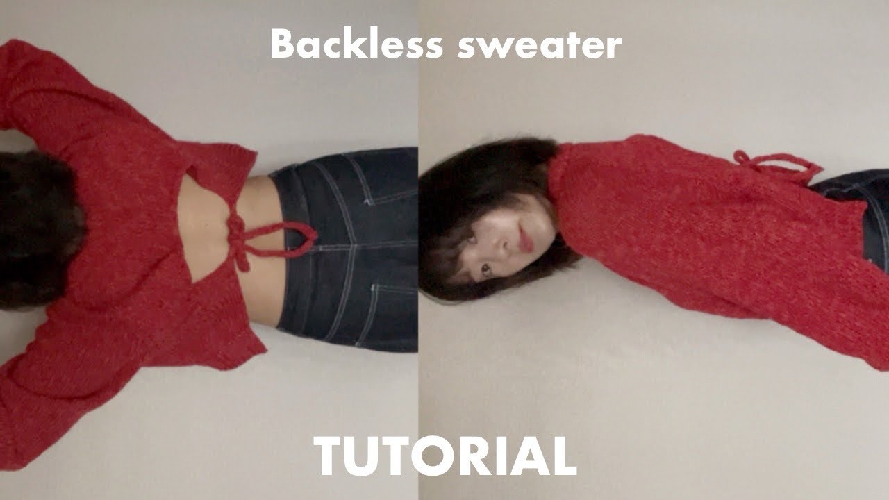 Tutorial | 등을 훤하게, 백리스 스웨터