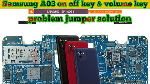 samsung A03(A035) on off key & volume key problem jumper solution|#thesoilboy