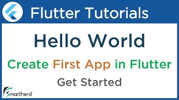 Create First Flutter Application: Flutter Hello World Tutorial: Flutter Dart Tutorial #1.3