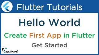 Create First Flutter Application: Flutter Hello World Tutorial: Flutter Dart Tutorial #1.3 screenshot 2