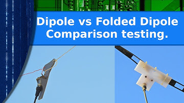 Ham Radio - Comparing a folded dipole to a regular dipole.
