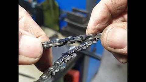 Chainsaw Chain Breaker by hand using simple tools