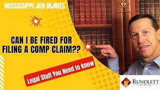 Can I get Fired for Filing a Comp Claim?