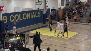 Colonials Boys Basketball VS Cambridge 1/10/20