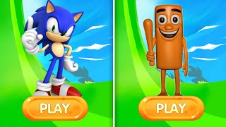 Sonic Dash Vs Subway Rush: Escape - Movie Sonic Vs All Boss Zazz Egman-All characters unlocked  screenshot 4