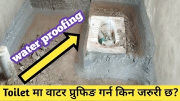 How To Waterproof Your Bathroom Floor// Waterproof in Bathroom Before Tiles//