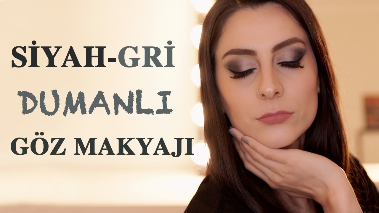 Dumanlı Göz Makyajı | Siyah - Gri Tonlarda