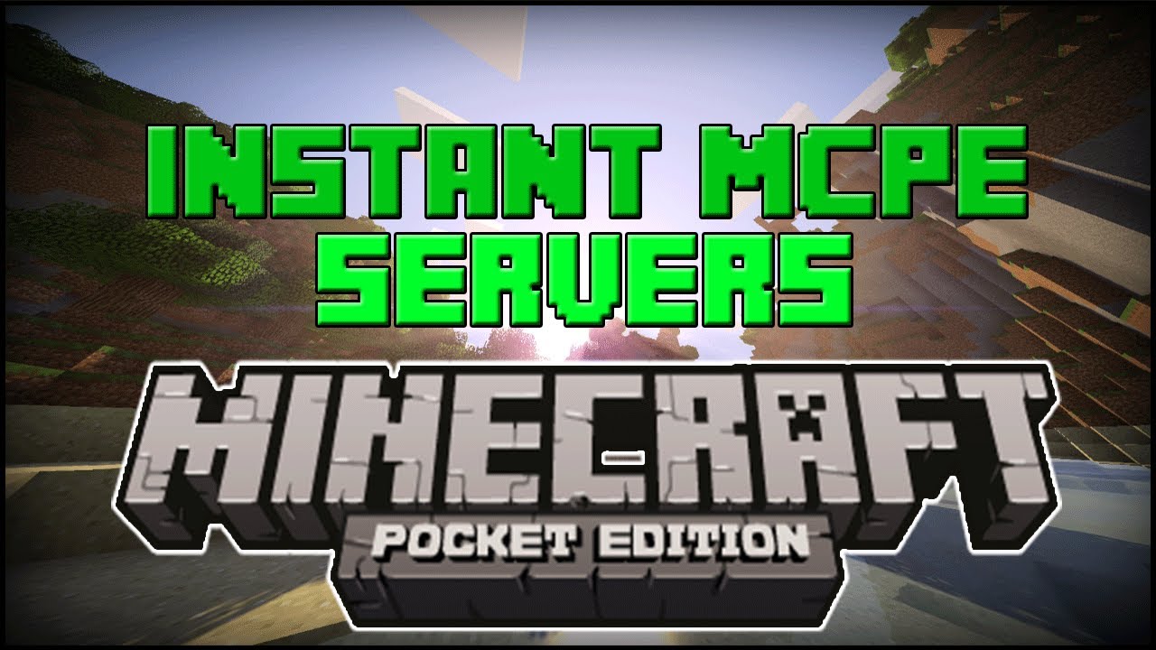 Mcpe Free Instant Minecraft Pe Servers Youtube
