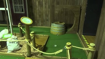 Ace on the Loop De Loop at Mega Mini Golf. Miniature Golf course at Campbelltown.