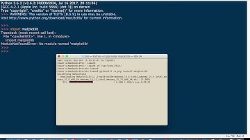 Installing matplotlib on MacOs