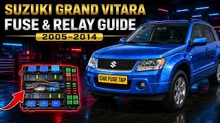 Suzuki Grand Vitara Fuse Box Location | Fuse & Relay Diagram 2005-2014