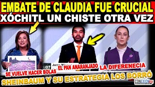 Claudia los borró del mapa en el tercer debate, Xóchitl un chiste, Máynez un palero del prian