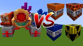 Coralssus vs All Tnt Mob Battle in Minecraft