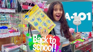 A101 Okula Dönüş 2025 Kırtasiye Alışverişim Back To School Okul Alışverişi. Eflin Ela Zeybek