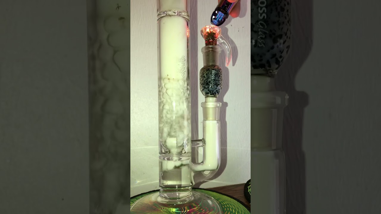 16 inch Sovereignty Glass 44mm Imperial to Inv4 Splashguard with Hoss Glass Carbon Filter Garage Rip