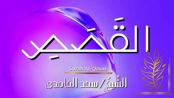 سورة القصص / المصحف المرتل / الشيخ سعد الغامدي / Surah Al-Qasas / Sheikh Saad Al-Ghamdi