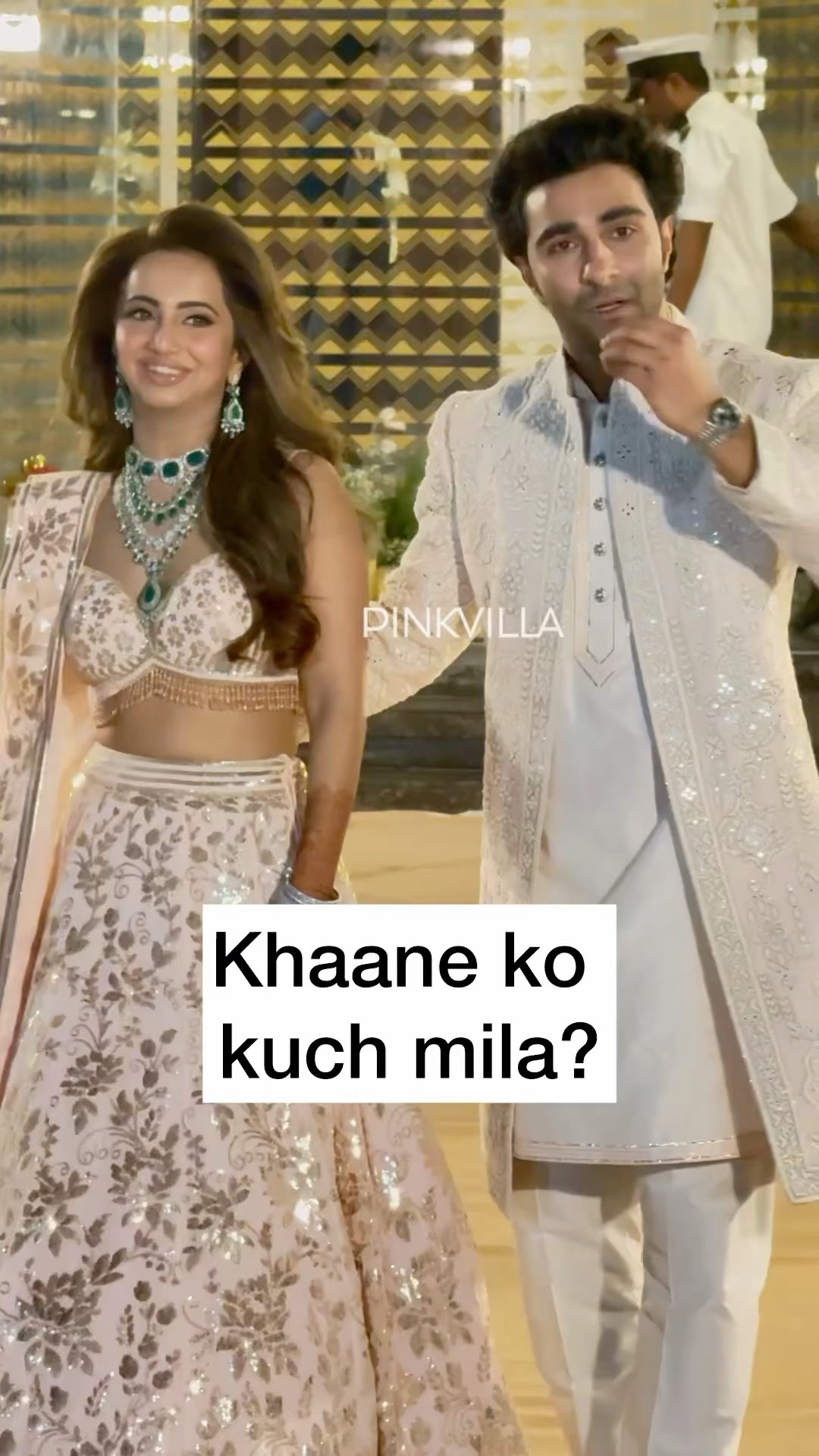 GROOM Aadar Jain’s SWEET GESTURE for paps? | Alekha Advani | #shorts #couplegoals #love