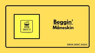 Beggin' - Måneskin / Drum Sheet Music Resimi