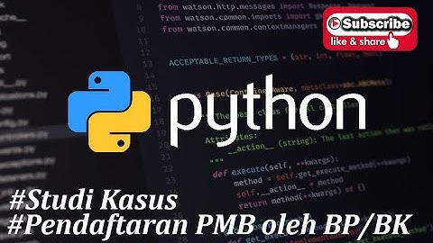 Program  Pendaftaran PMB Menggunakan Python