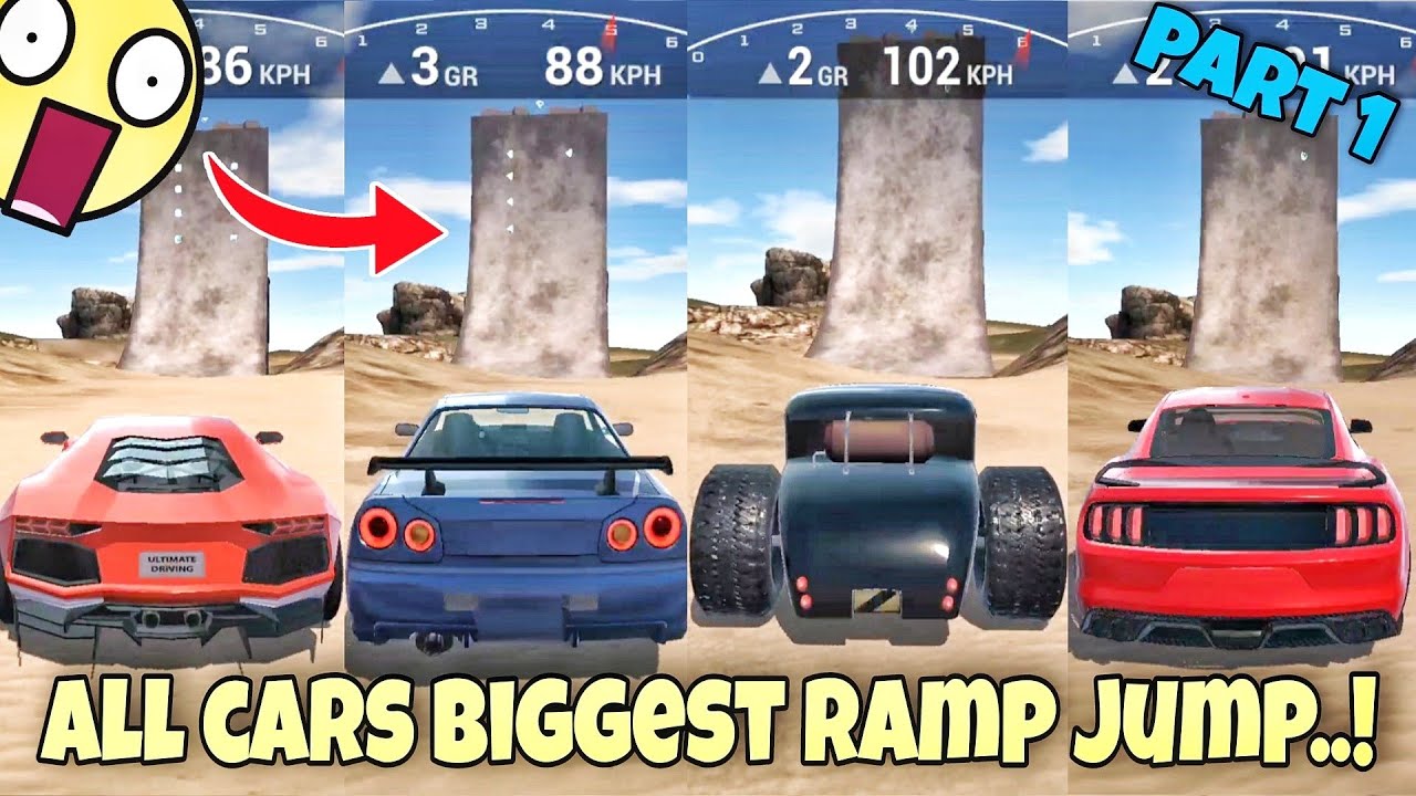 Ramp Jumping - On Sports Cars