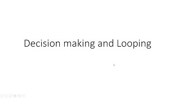 Decision making and Branching || Decision making and looping || if-else, switch, for, while,do-while