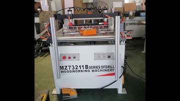 Single row lateral drilling machine woodworking machine for cabinets