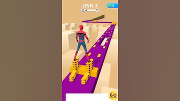 Spiderman Skater Stacker (level 3) Fun Gameplay #shorts