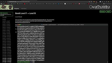 OverTheWire Bandit Level 17-18