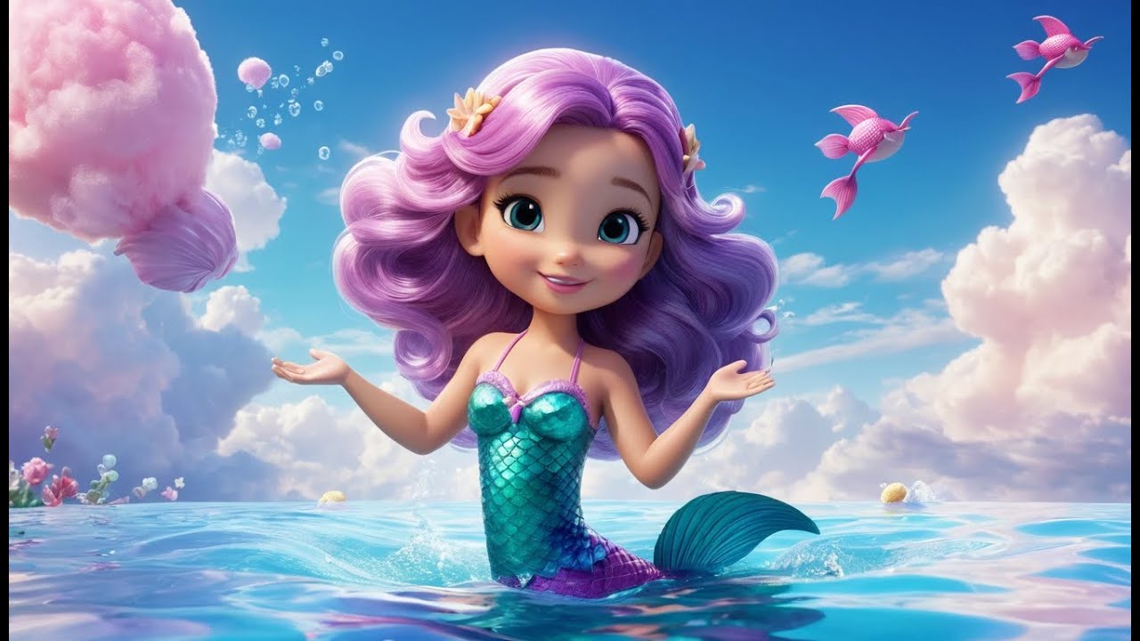 Mermaid Mia’s Cotton Candy Castle | Magical Mermaid Song for Kids | Cotton Candy Adventure